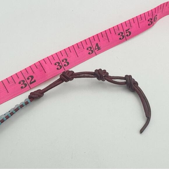 Chan Luu Leather Wrap Bracelet Designer Jewelry Boho Bohemian Sterling Silver - Picture 4 of 7